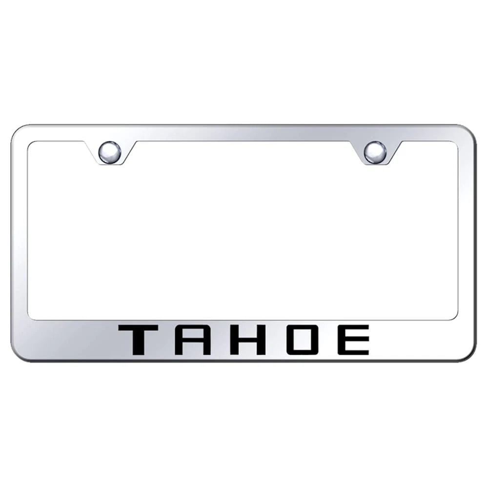 Stainless Steel License Plate Frame - Officially Licensed for Chevrolet Tahoe