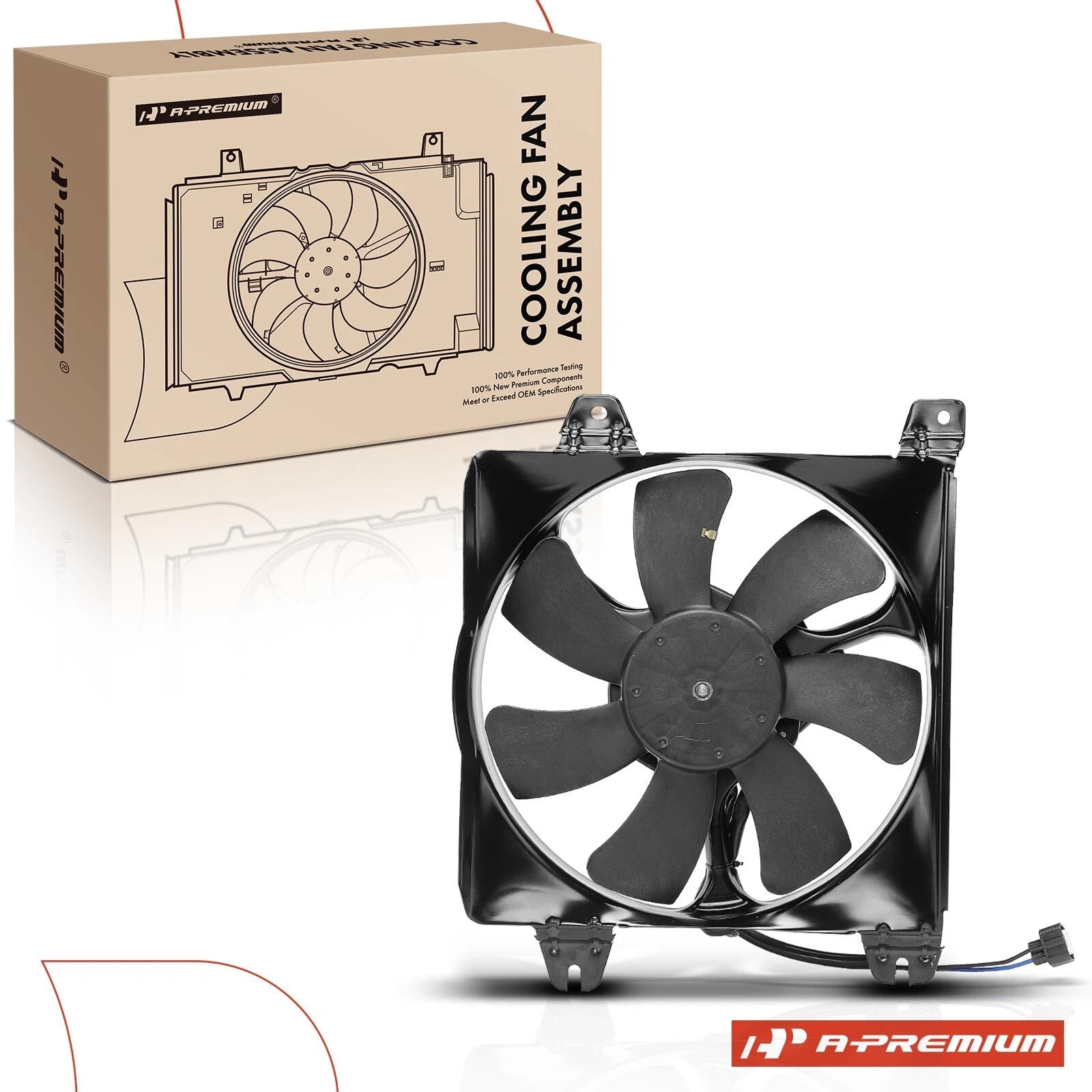 Cooling Fan Assembly with Shroud for Chrysler Sebring (2001–2002)