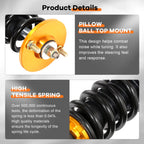 Coilovers for Honda Accord (2008-2012) Adjustable Height Springs