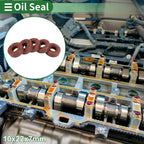 Set of 5 Oil Seals 10x22x7mm for Rotary Shaft (Fluorine Rubber)