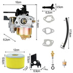 Carburetor for Lawn Mower GX160c (Compatible with 154f MS60850 DXPW Series)