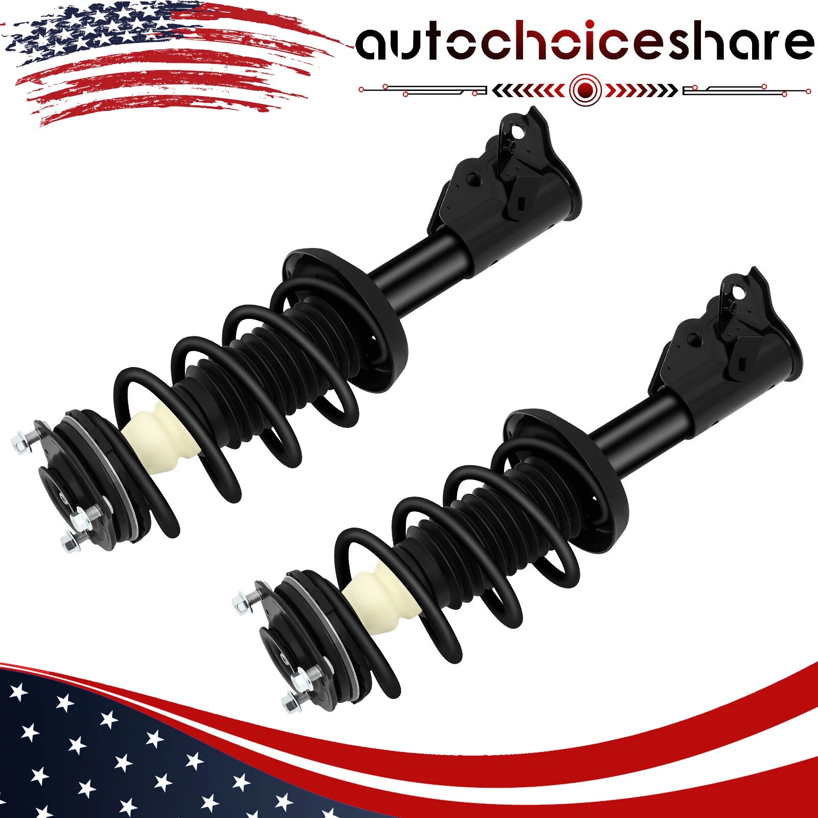 Front Complete Struts with Coil Spring & Mounts for Honda Civic (2006–2011)