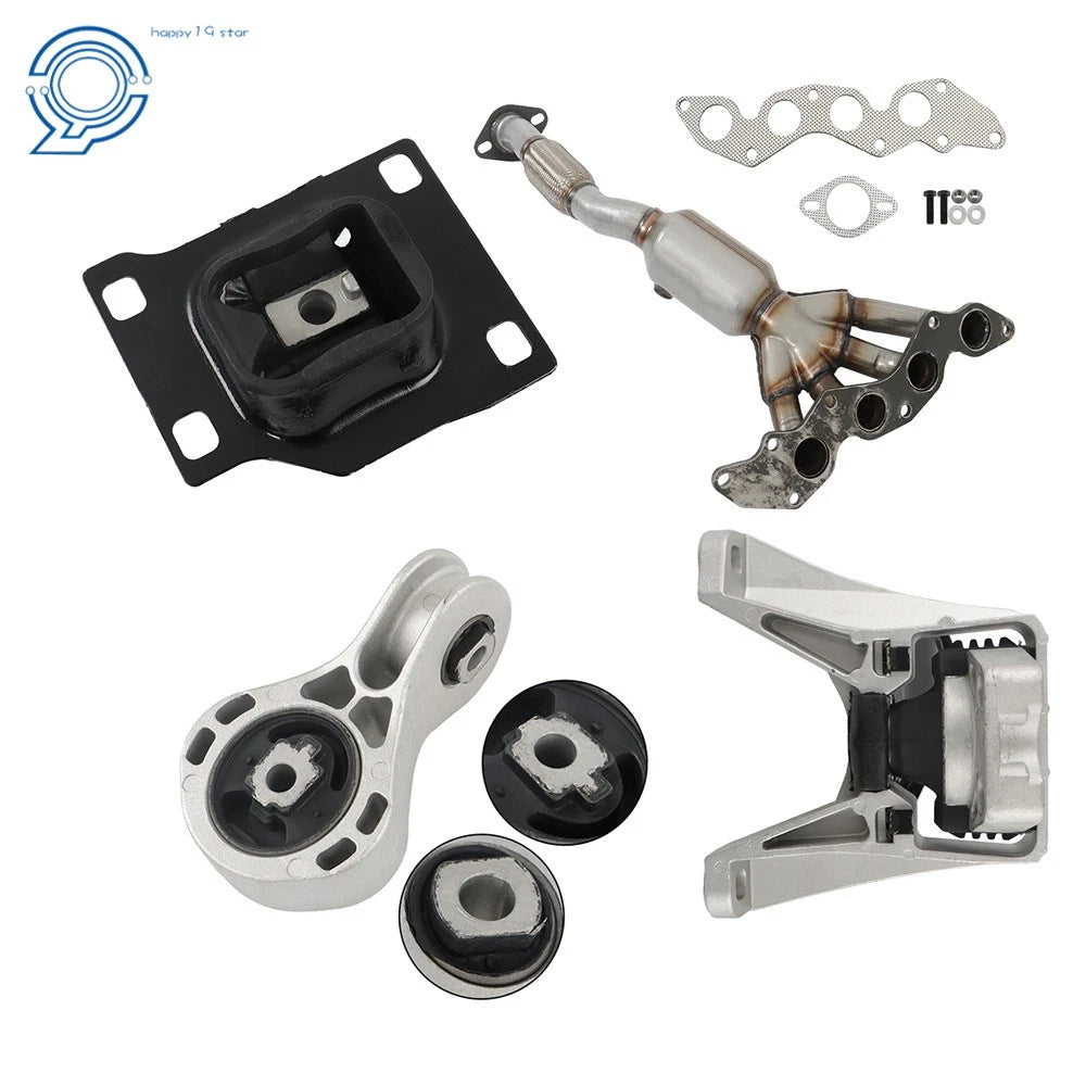 Catalytic Converter & Engine Motor Mount Set for Ford Focus (2008-2011)