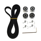 2X Rubber Timing Belt & Tensioning Idlers for Motor Drive Accessory Kit