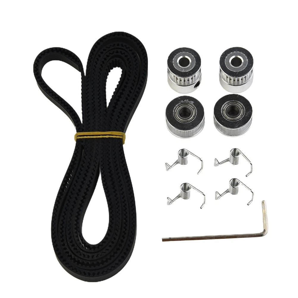 2X Rubber Timing Belt & Tensioning Idlers for Motor Drive Accessory Kit