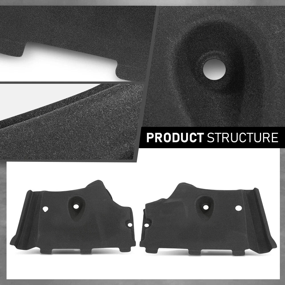 Pair Front Under Body Splash Guard Shield for Audi A6 S6 C7 A7 (2011–2017)