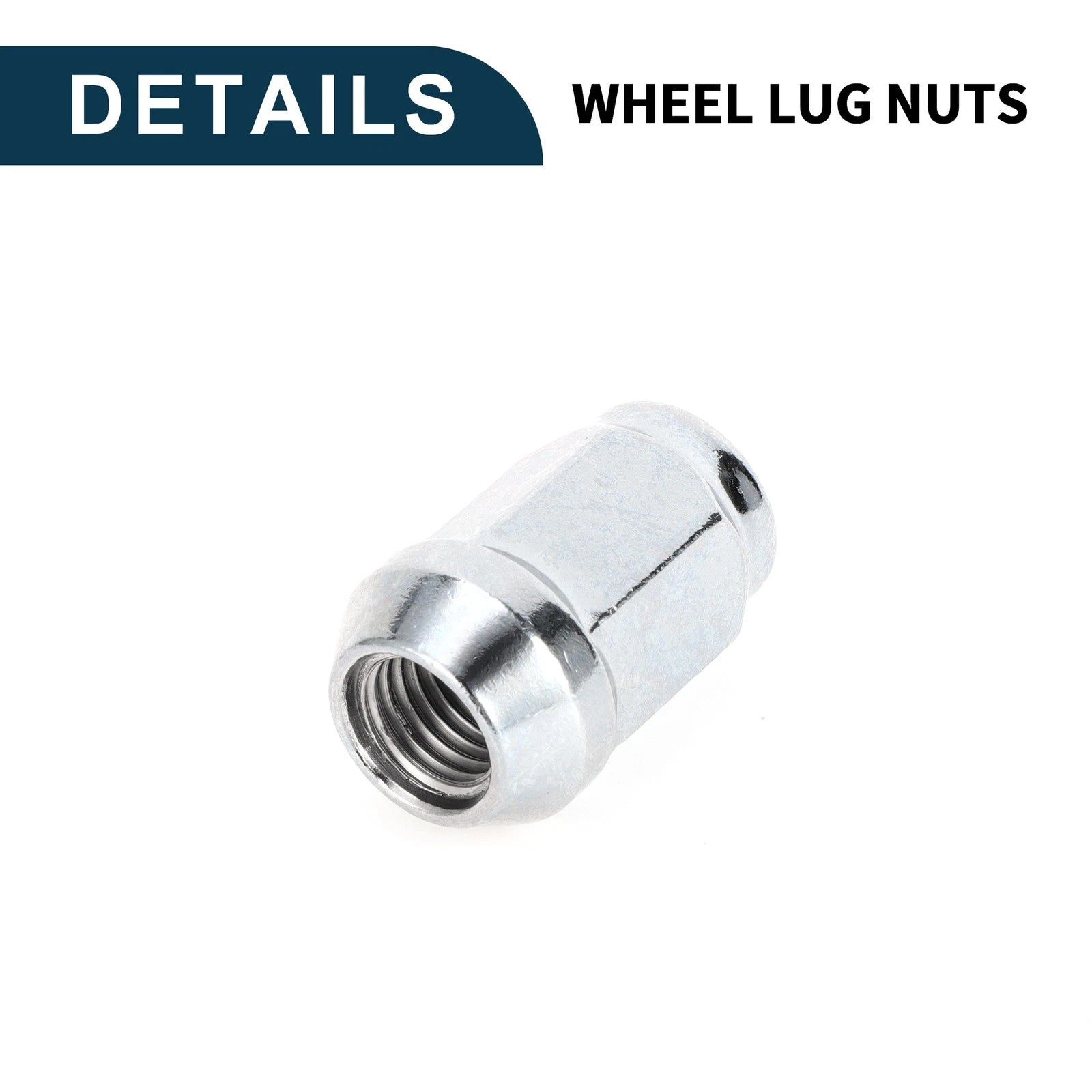 20 Pcs M12x1.5mm Wheel Lug Nuts 34mm for Hyundai Chrysler Toyota Kia