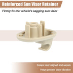 2X Sun Visor Support Clip Retainer No. 1AR26BD1AA/1AR26DW1AA for Jeep