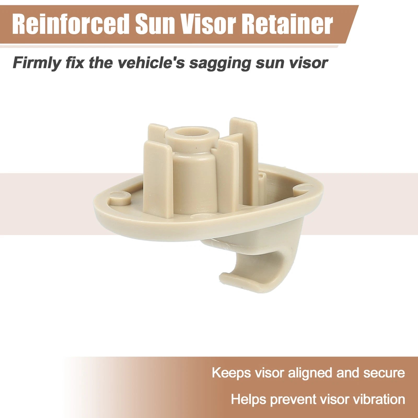 2X Sun Visor Support Clip Retainer No. 1AR26BD1AA/1AR26DW1AA for Jeep