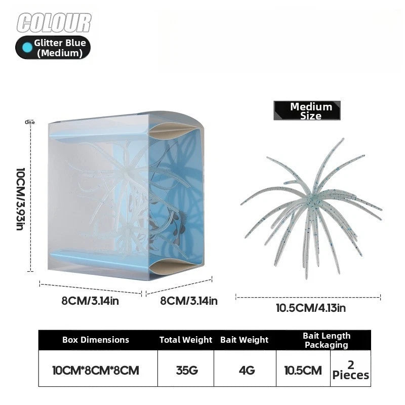 Floating Sea Urchin Soft Lure for Saltwater Fishing (TPE Material)