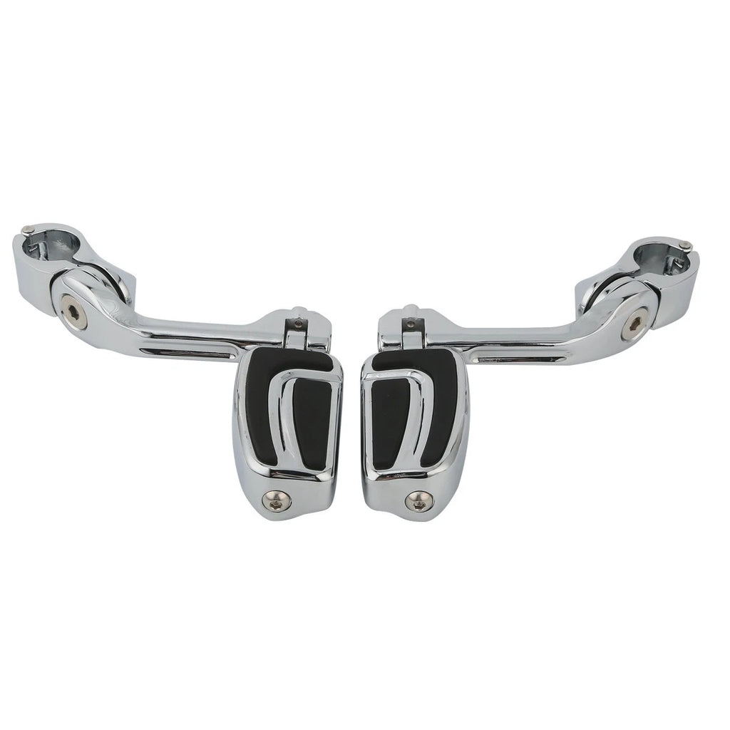 1-1/4" Long Angled Highway Engine Foot Pegs for Harley Electra Glide