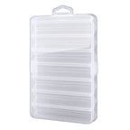 Fishing Lure Box Double Sided Transparent 12 Grids Rust Proof Storage