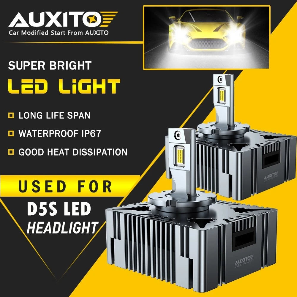 D5S LED Headlight Bulbs for Chevy Silverado 1500 (2016–2018)