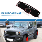 Dashboard Cover Mat for Toyota Tundra (2014–2021) Black Red Sun Protector