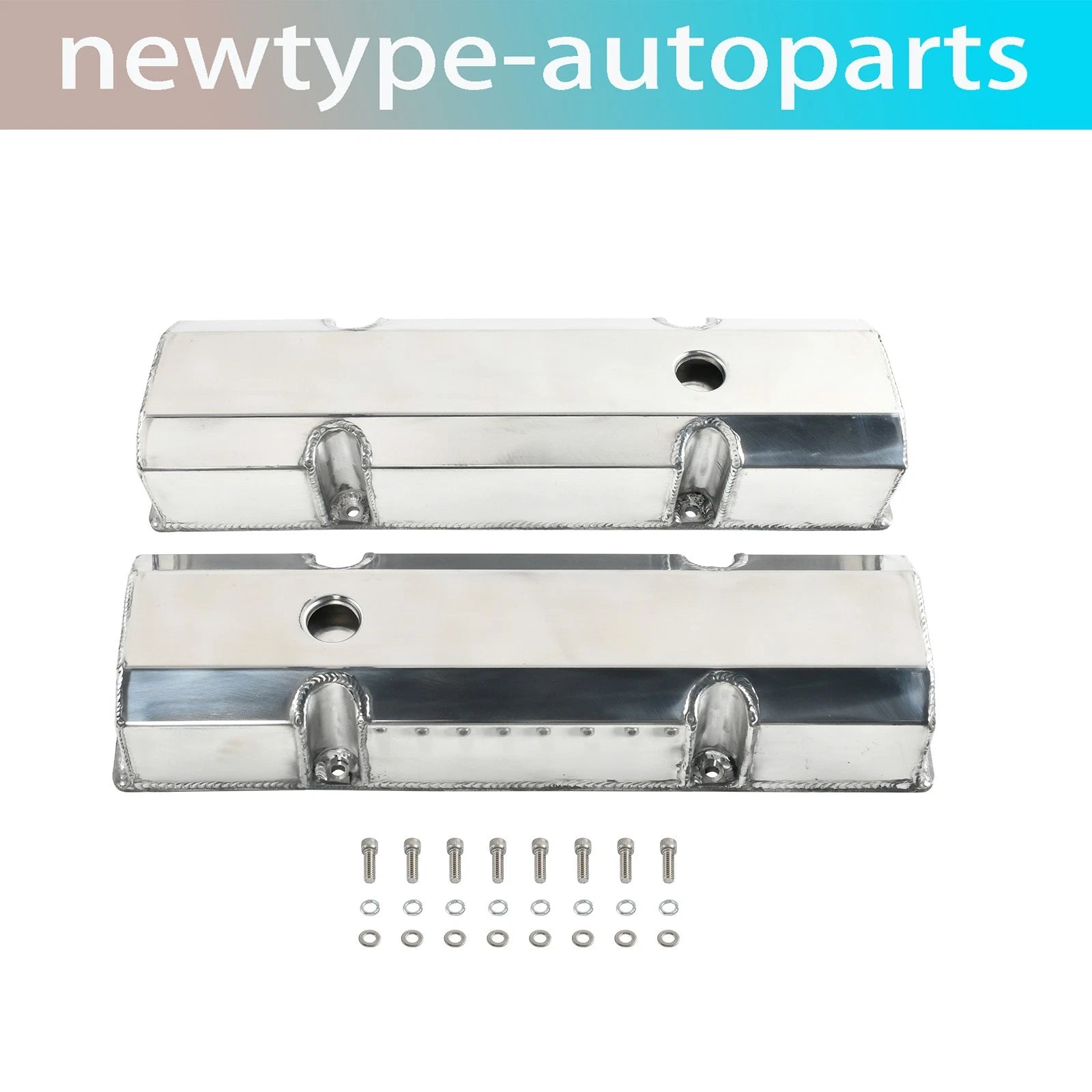 Fabricated Aluminum Valve Covers for SB Chevy SBC 327 350 383 400 (1960–2002)