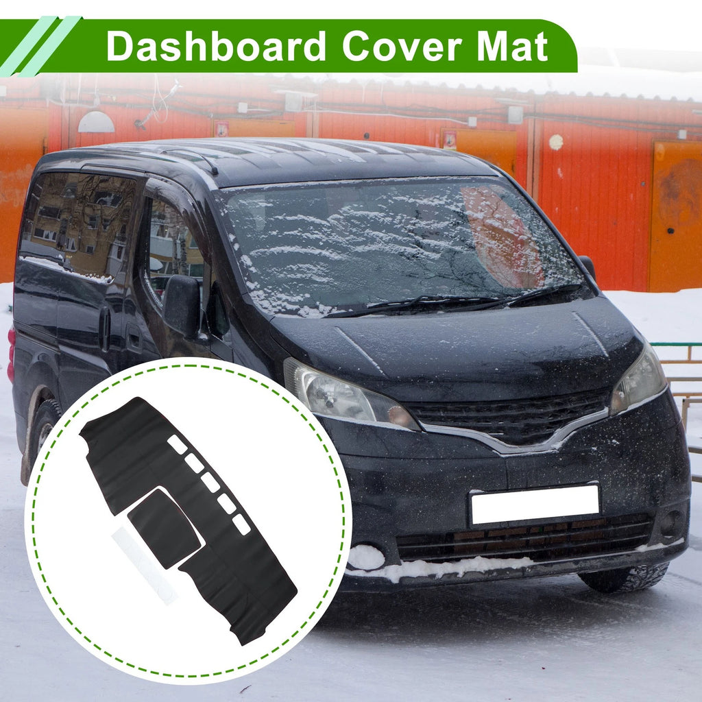 Dashboard Cover for Nissan NV200 (2010–2016) Dash Mat Carpet Black Red