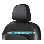 Set of 2 Elastic PU Leather Car Headrest Covers for Universal Fit (2010–2023)
