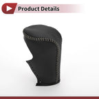 1 Pc Gear Shift Knob Cover for Honda Accord (2008–2012) Black Grey Faux Leather