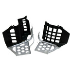 Set of 2 Heel Guard Footrests with Black Nerf Bars for Yamaha Banshee (1987–2006)