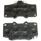 Front Slotted Disc Brake Rotors + Pads for Toyota Prado (1996-2002)