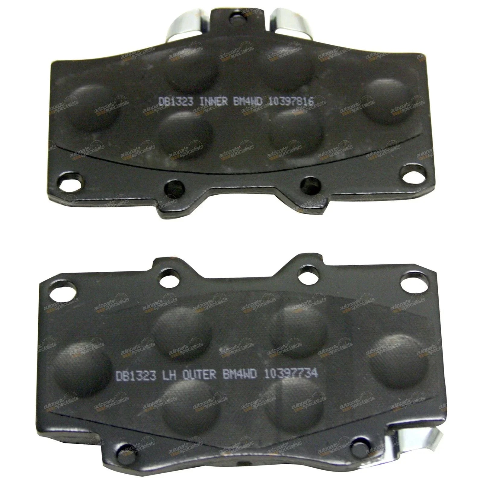 Front Slotted Disc Brake Rotors + Pads for Toyota Prado (1996-2002)