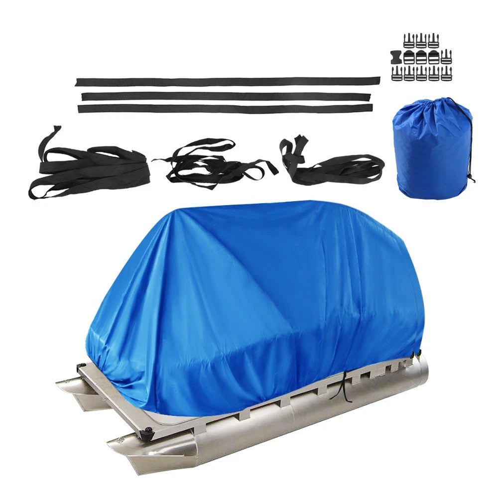 Waterproof Heavy Duty Pontoon Boat Cover for 21-24 Ft