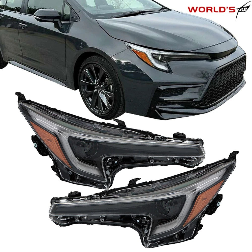 Set of 2 LED Headlights for Toyota Corolla SE XLE XSE Hybrid (2023–2024)