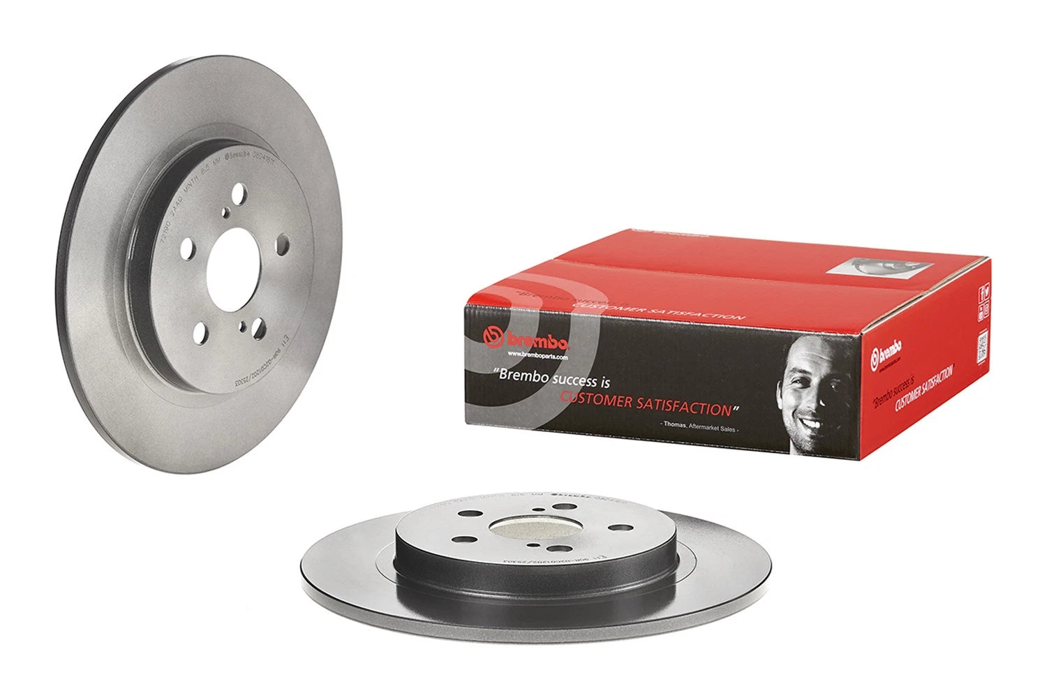 Brembo Brake Disc Rotor for Lexus CT200h (2011–2017) - Rear 279mm