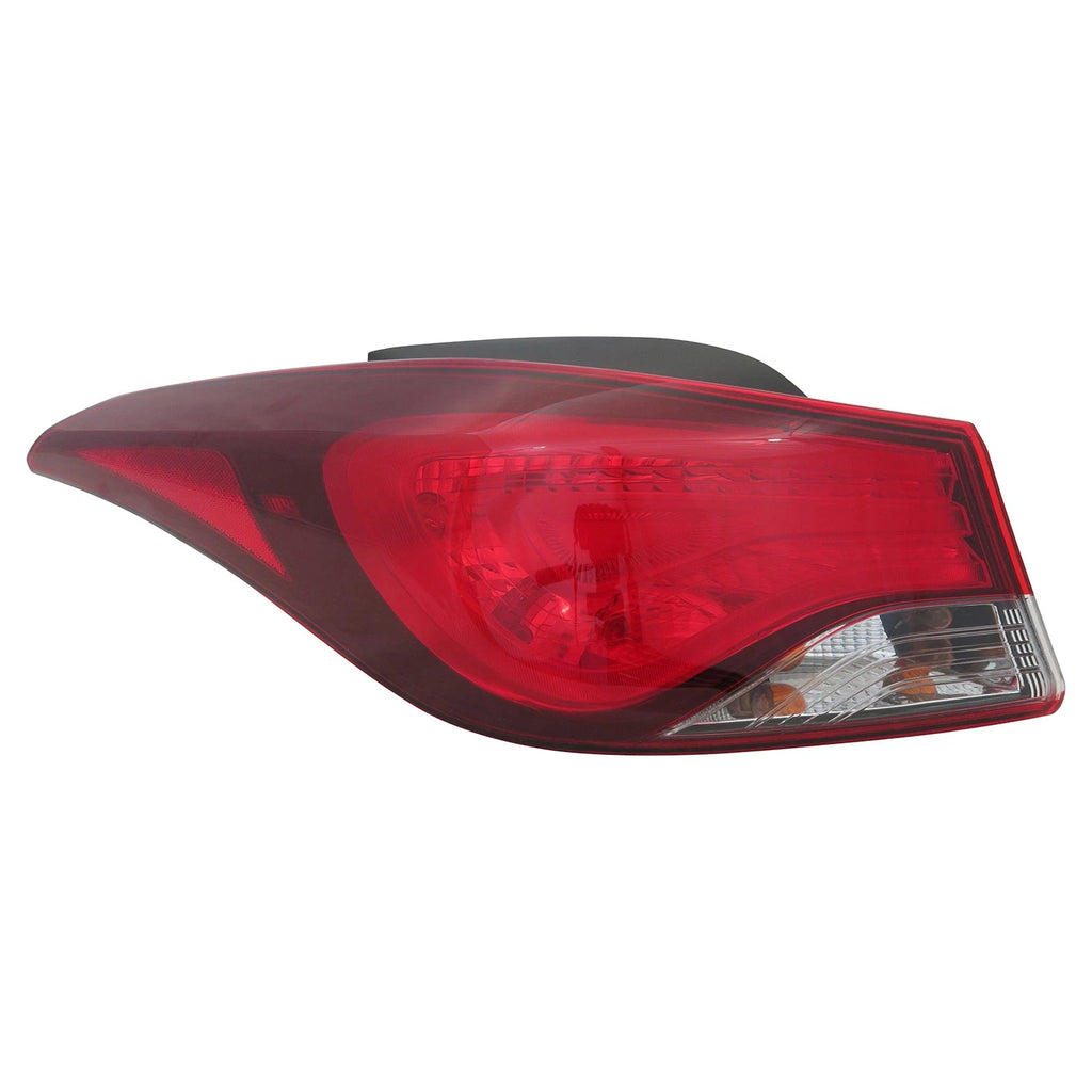 Replacement Driver Side Outer Tail Light Assembly for 2014-2016 Hyundai Elantra