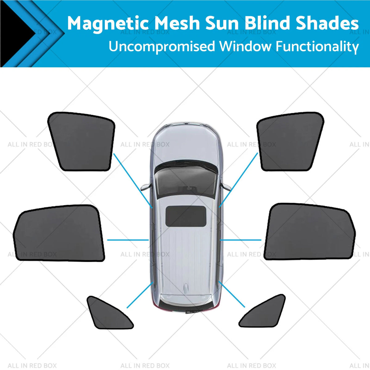 Magnetic Mesh Sun Blind Shades for Audi Q5 8R (2009–2016)