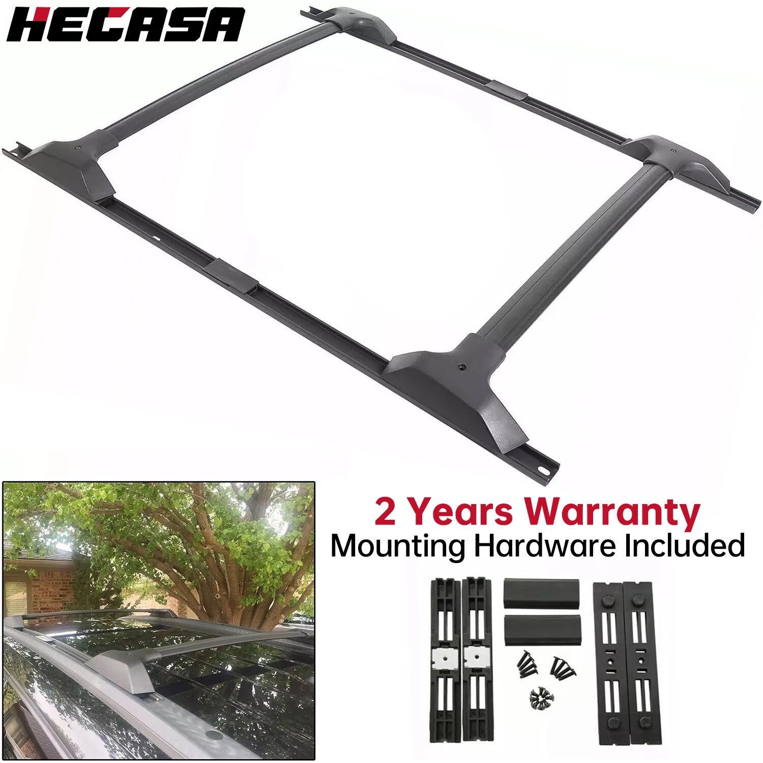 Set of 2 Roof Rack Cross Bars for Chevy Traverse (2009–2017)
