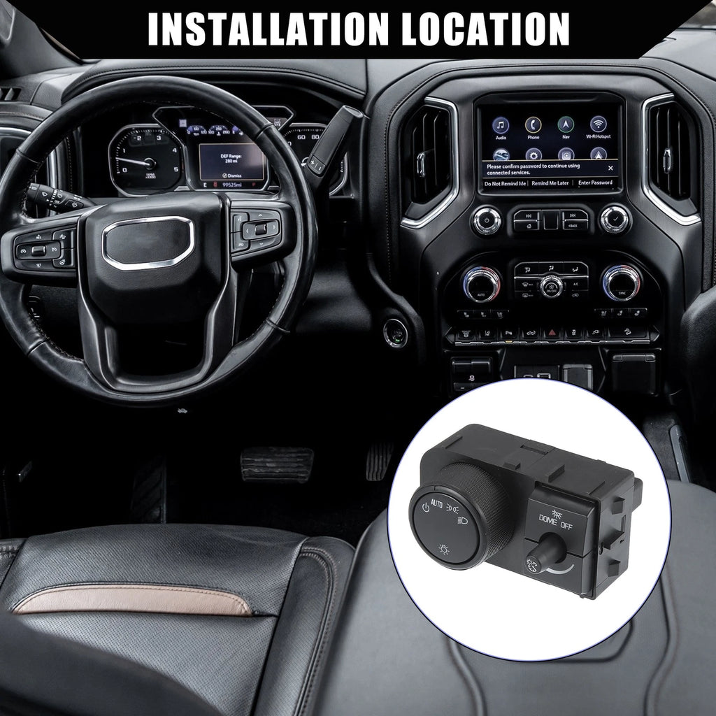 Car Headlight Switch for Chevy Silverado, GMC Sierra (No.25858708)