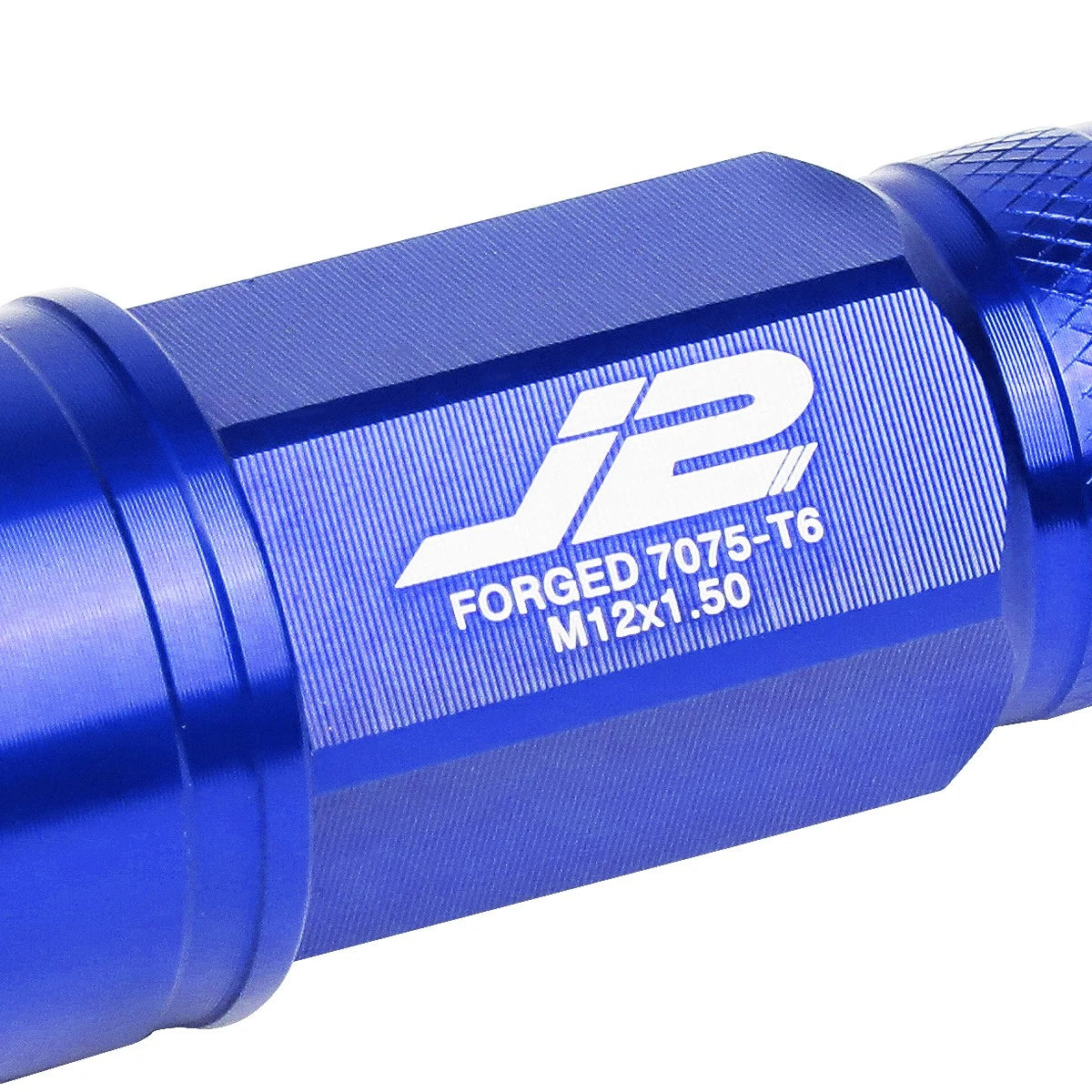 20Pcs J2 7075 Forged Aluminum M12x1.5 Open-End Lug Nut Set w/Adapter Blue