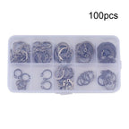 100Pcs/Set External Circlip Retaining Ring for Universal