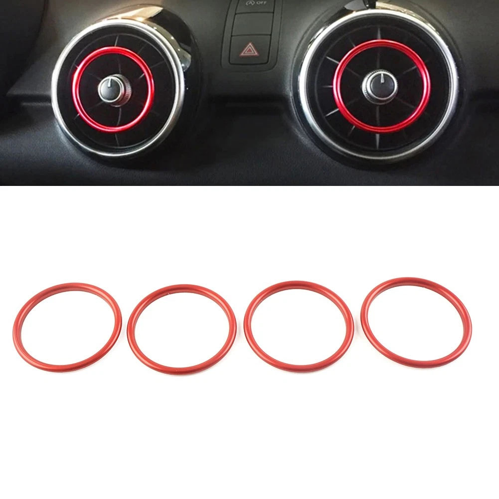 Center Console AC Vent Outlet Inner Ring Cover Trim for Audi A1 (2010–2018)