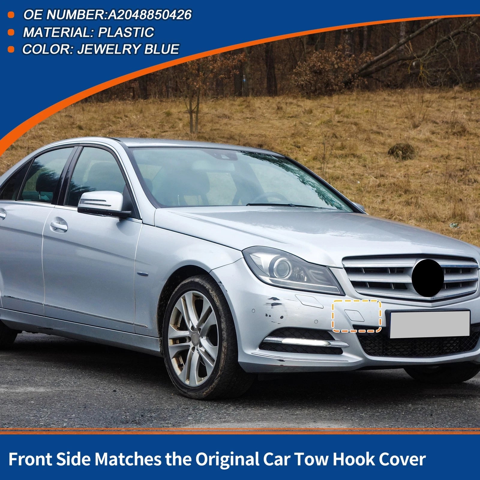 Tow Hook Cover for Mercedes-Benz (A2048850426)