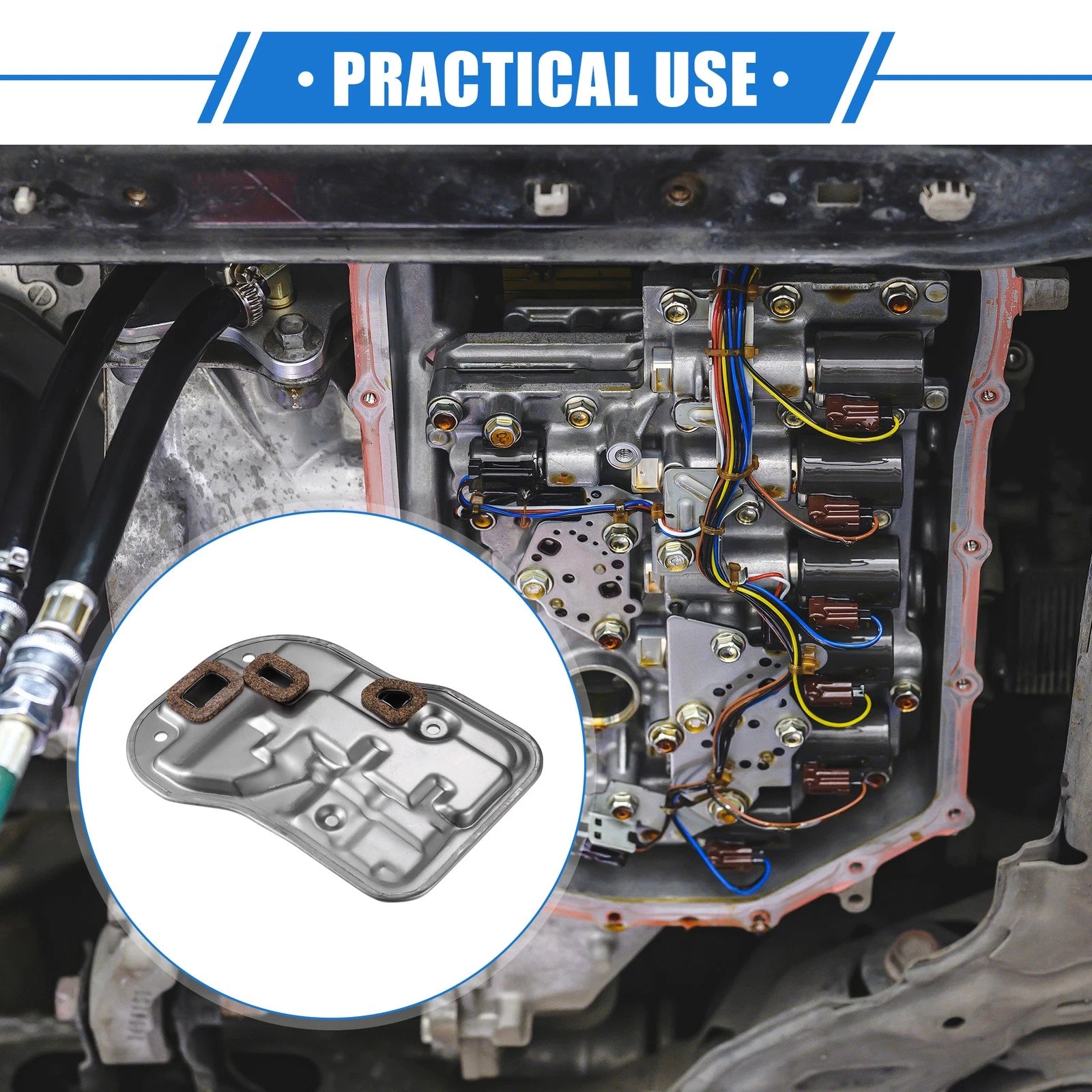 Transmission Filter for Toyota Supra (1993–1998) Metal Silver Tone