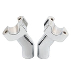 3.5" Pullback Handlebar Risers Chrome for Harley Dyna Softail Road King (1" Bar)