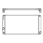 Replacement Plastic Aluminum Radiator for Toyota Hilux (2005–2015)