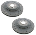 Set of 2 Rear Disc Brake Rotors for MB W222 S550 Maybach S600 (2014–2020)