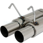 Dual 3.5" Tip Muffler Exhaust System for Nissan 240SX S13 (1989–1994)