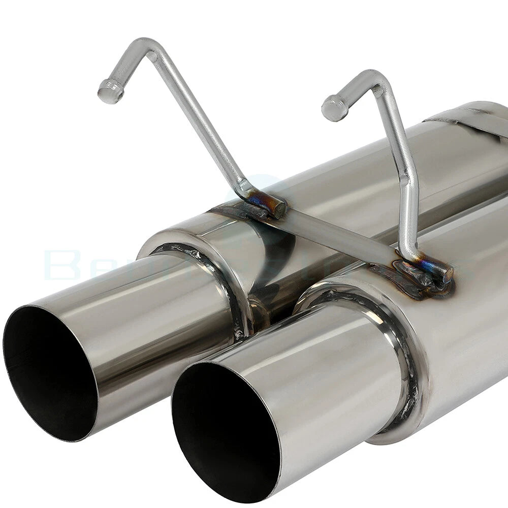 Dual 3.5" Tip Muffler Exhaust System for Nissan 240SX S13 (1989–1994)