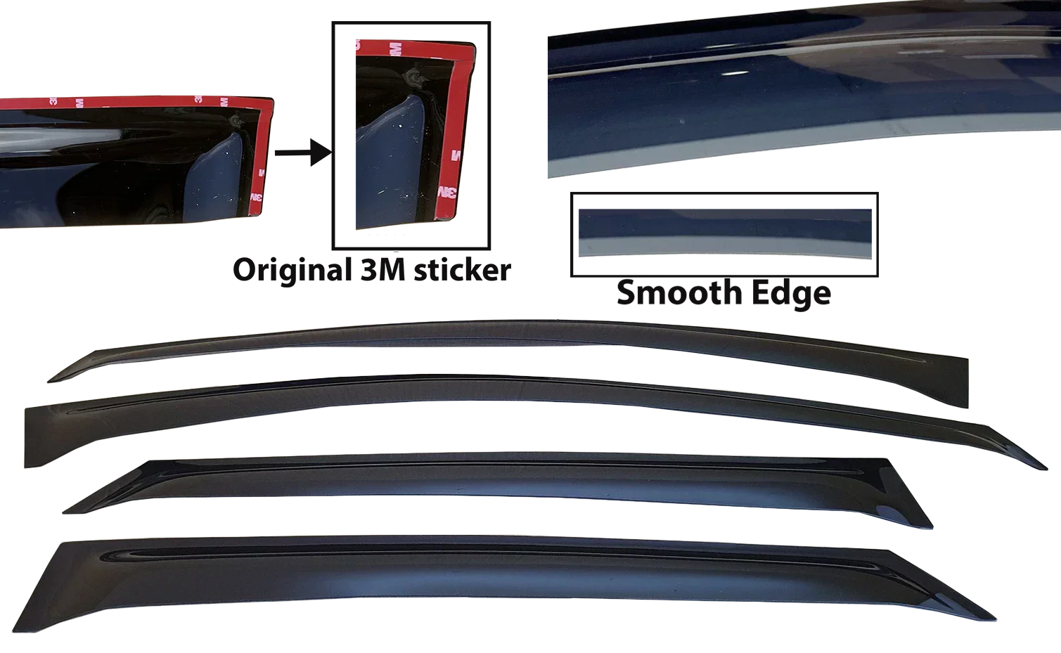 Weather shield Window visor for Hyundai ix35 (2010–2015)