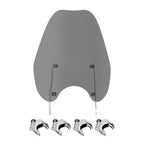 Smoke Windscreen & 49MM Quick Clamps for Harley Street Bob (2018–2023)