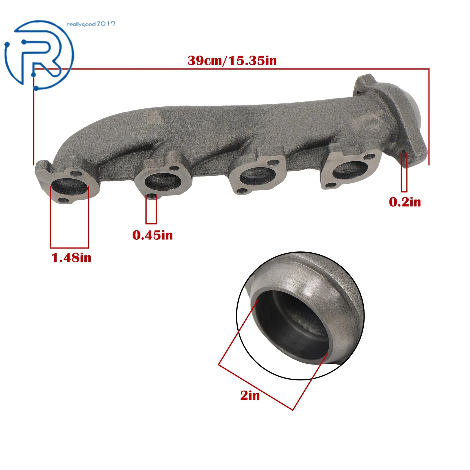Exhaust Manifold w/ Gasket Right Side for Ford Crown Victoria (2003–2011)