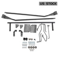 Hood Flip Tilt Combo Kit for Ford F100 (1953–1956) - Stainless Steel Rubber