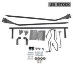 Hood Flip Tilt Combo Kit for Ford F100 (1953–1956) - Stainless Steel Rubber