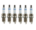 Set of 6 Bosch Double Iridium Spark Plugs for Legend Dakota Vue (1990–2008)