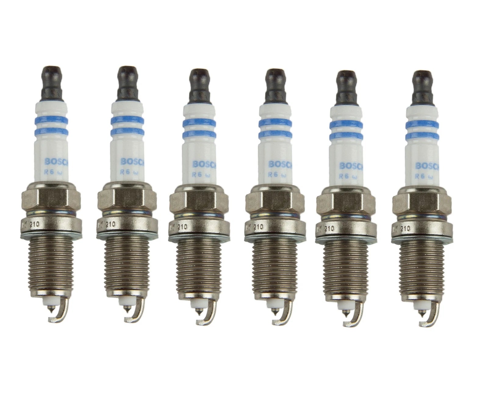Set of 6 Bosch Double Iridium Spark Plugs for Legend Dakota Vue (1990–2008)