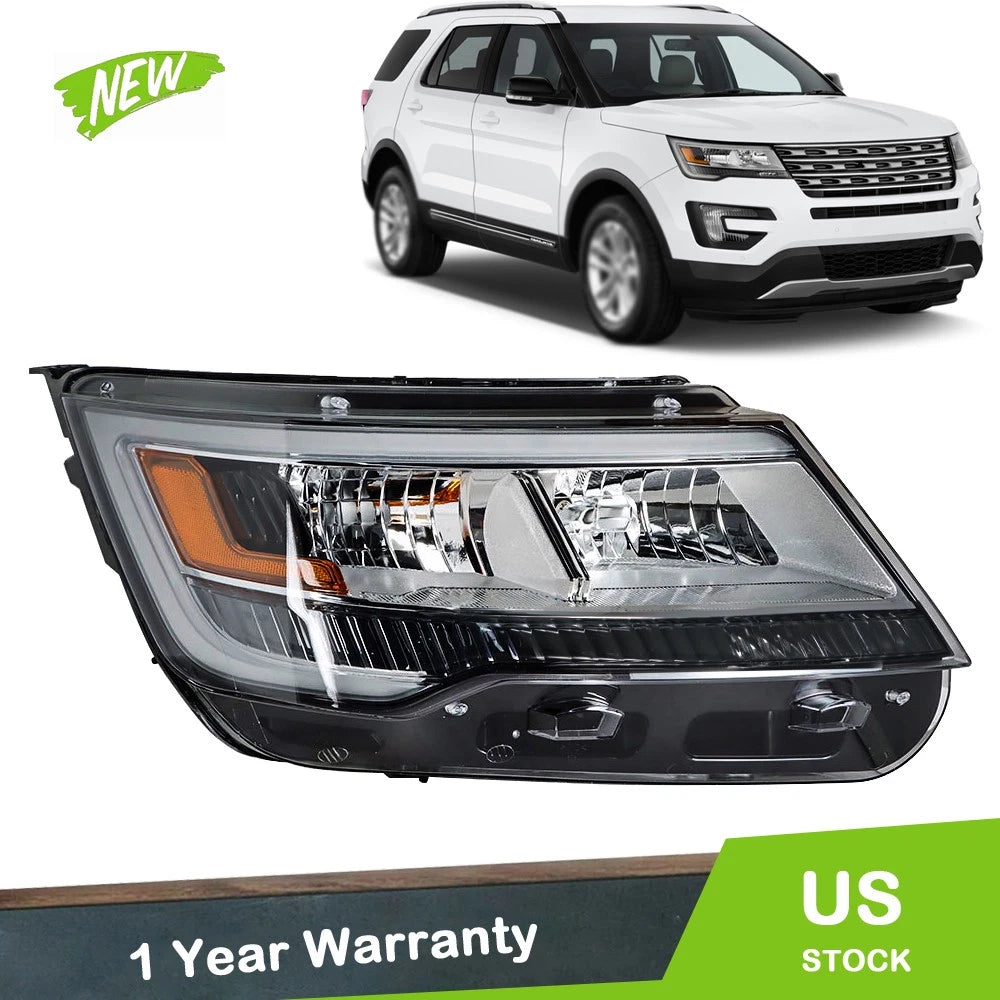 LED DRL Headlight for Ford Explorer Limited/XLT/Platinum (2016–2019) Right Side
